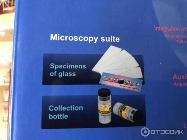 Детский микроскоп Microscope 2 в 1 с подсветкой фото