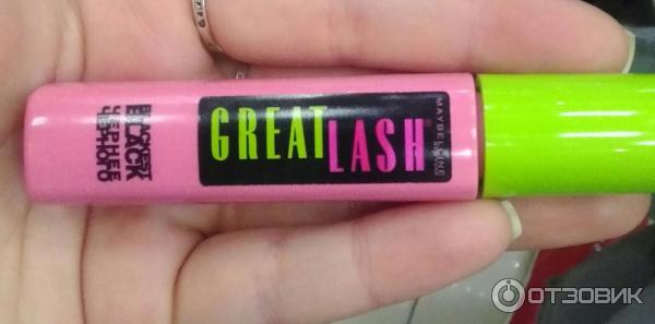 Тушь для ресниц Maybelline New York Great Lash Blackest Black Mascara фото