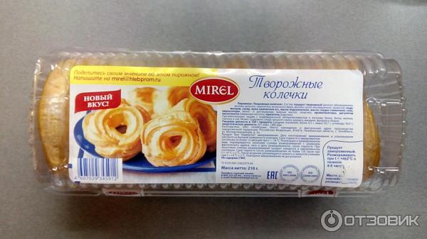 Пирожные Mirel Творожные колечки фото