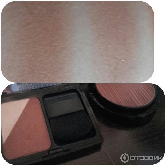 Слева-направо: Dior Diorblush Contour 04, ArmanI Sun Fabric 600.