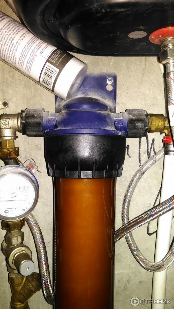 Магистральный фильтр Гейзер Тайфун для горячей и холодной воды фото