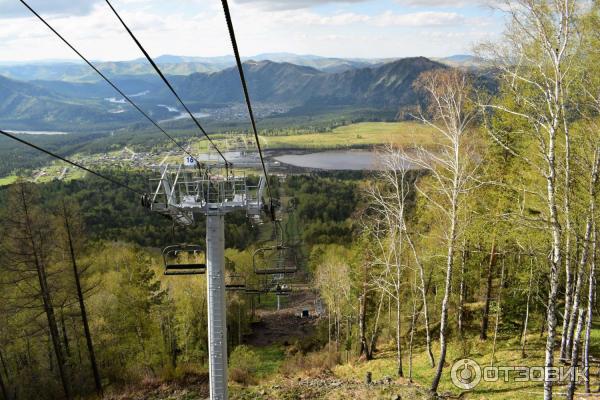 Канатная дорога у озера Манжерок (Россия, Озерное) фото