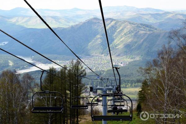 Канатная дорога у озера Манжерок (Россия, Озерное) фото