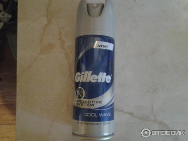 Дезодорант-антиперспирант спрей Gillette Proactive System Cool Wave фото