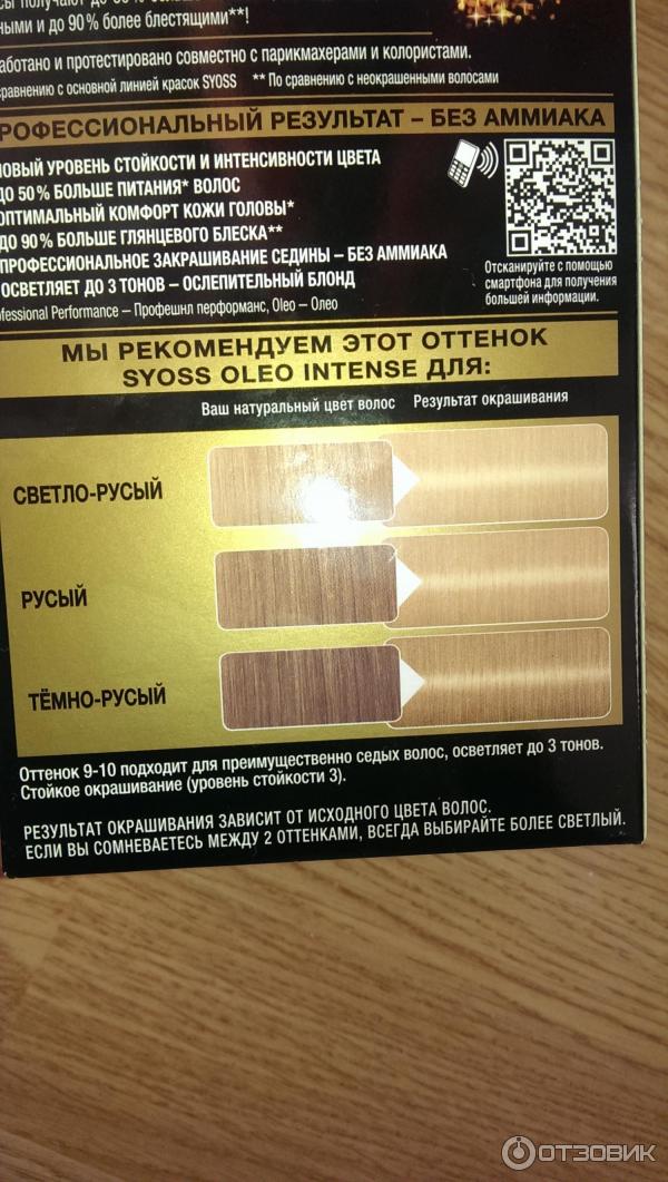 Краска для волос Syoss Oleo Intense фото