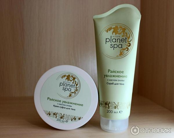 Увлажняющий крем-суфле для тела Avon Planet Spa Райское увлажнение с оливковым маслом фото