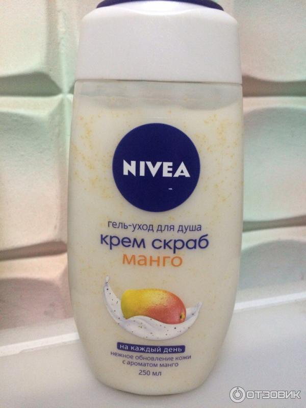 Гель-уход для душа Nivea Крем скраб манго фото