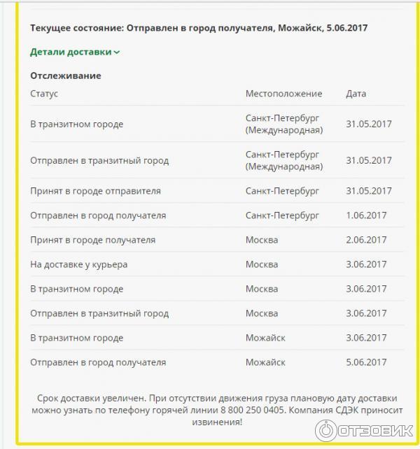 Отправка Сдеком Рассчитать Стоимость