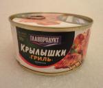 Консервы Главпродукт "Крылышки куриные гриль" фото