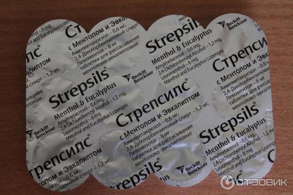 Таблетки для рассасывания Strepsils Ментолово-эвкалиптовые фото