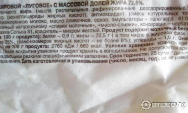 Отзыв о Спред растительно-жировой "Каждый день" | Лучше не покупать