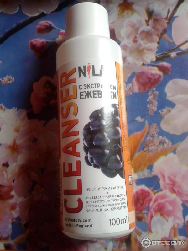 Универсальная жидкость для снятия липкого слоя и гель-лака Nila Cleanser фото