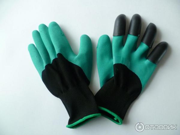 Садовые перчатки с когтями Garden Genie gloves фото