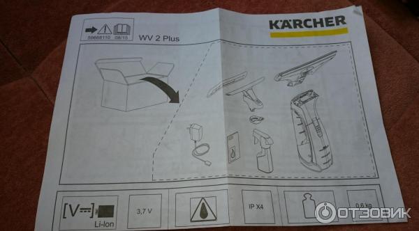 Комплект стеклоочистителя Karcher WV 75 Plus фото