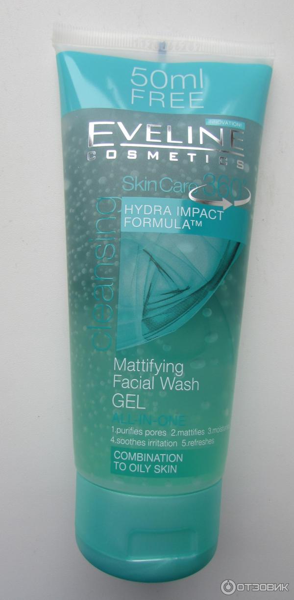 Гель для умывания Eveline Mattifying Facial Wash Gel All In One фото