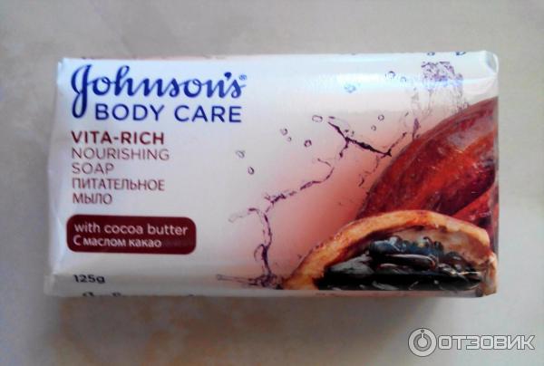 Мыло Johnson's Body Care Vita Rich питательное с маслом какао фото