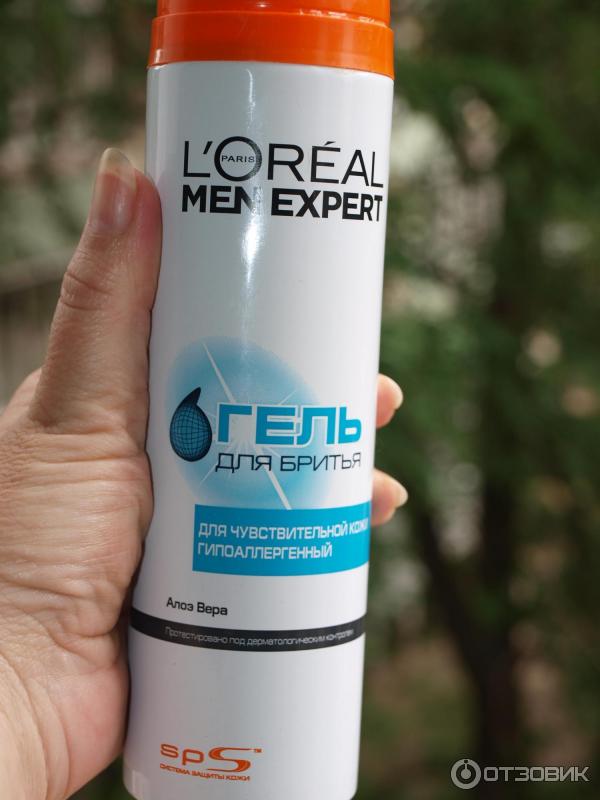 Гель для бритья L'Oreal Men Expert Для чувствительной кожи гипоаллергенный фото