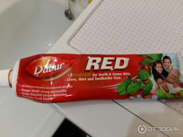 Аюрведическая зубная паста Dabur Red фото