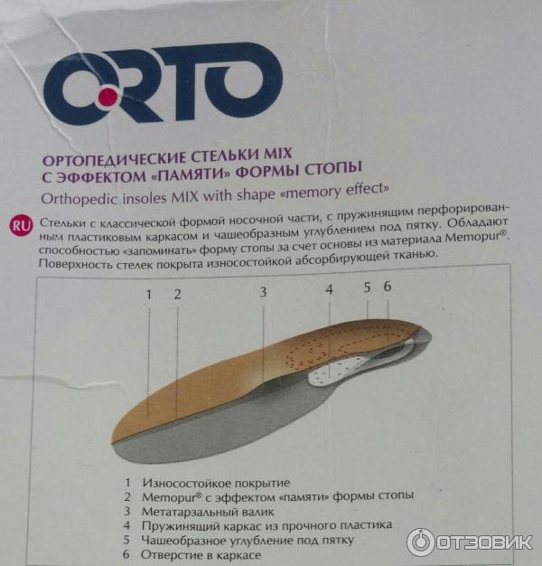 стель ортопедические орто микс