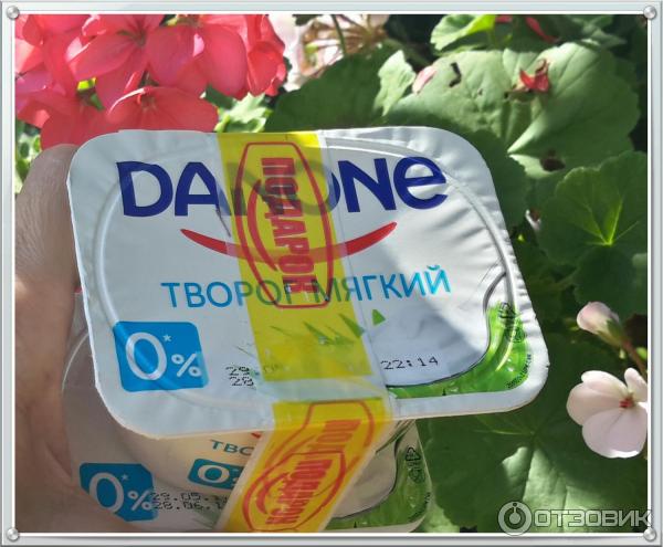 Творог мягкий Danone обезжиренный 0% фото