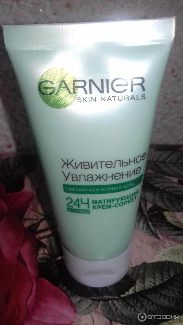 Матирующий крем-сорбет Garnier Живительное увлажнение фото