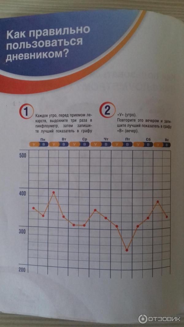 Дневник пикфлоуметрии распечатать