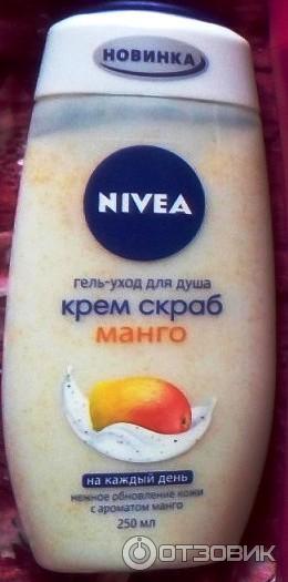 Гель-уход для душа Nivea Крем скраб манго фото