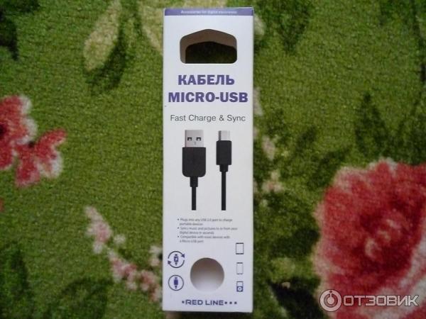 Дата-кабель Red Line USB - micro USB фото