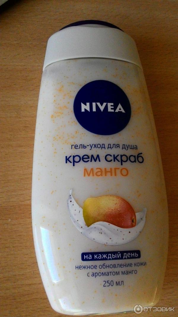 Гель-уход для душа Nivea Крем скраб манго фото