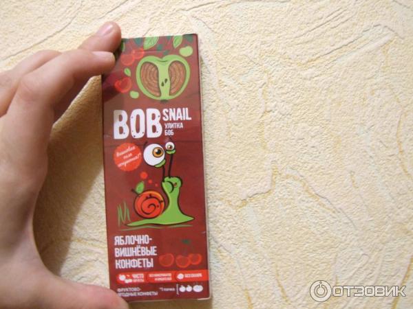 Натуральные яблочные конфеты Эко Снек Bob snail фото