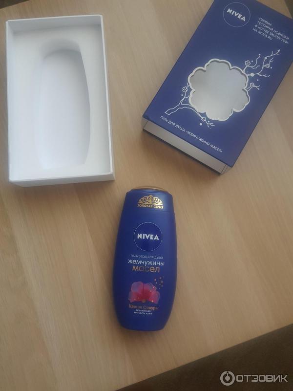 Гель-уход для душа Nivea Жемчужины масел Цветок сакуры фото