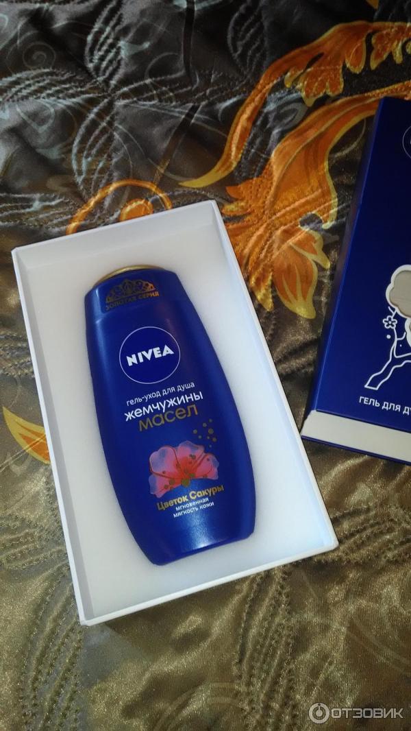 Гель для душа Жемчужины масел. Цветок сакуры от NIVEA фото