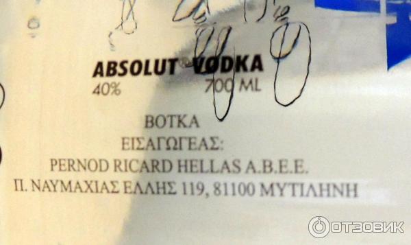 Водка Абсолют (Absolut Vodka)