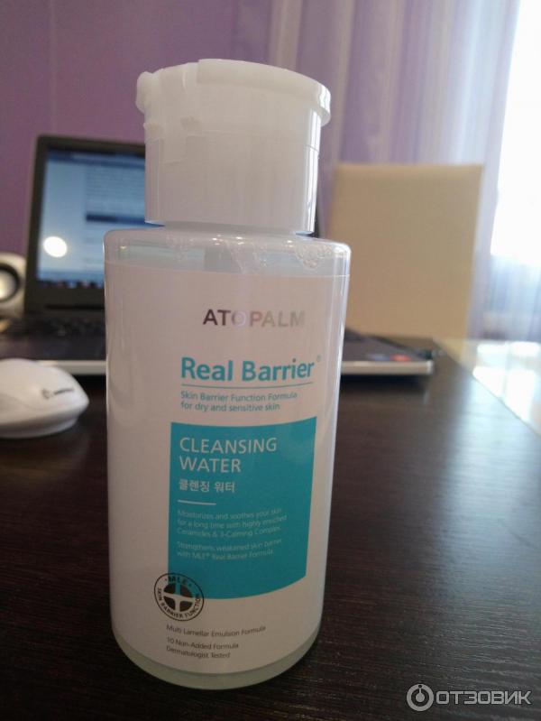 мой любимчик Лосьон Atopalm Real Barrier Cleansing Water для сухой и чувствительной кожи лица