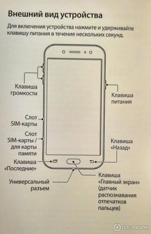 Где находится кнопка питания