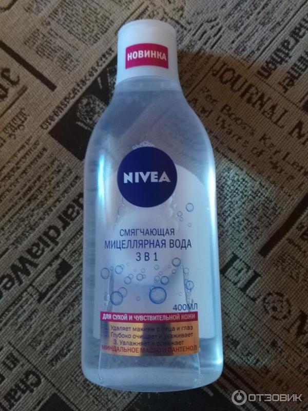 Смягчающая мицеллярная вода Nivea 3 в 1 с миндальным маслом фото