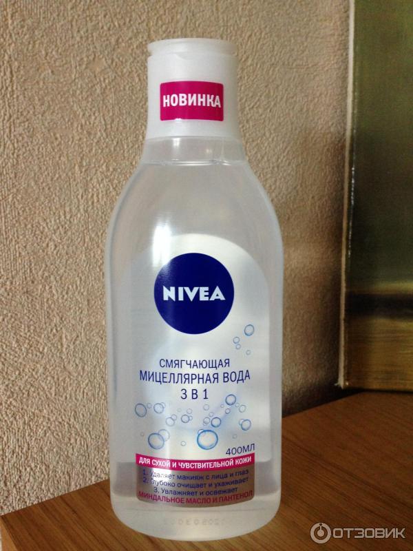 Смягчающая мицеллярная вода Nivea 3 в 1 фото