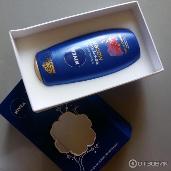 Подарочная упаковка гель для душа Nivea Жемчужины масел Цветок сакуры