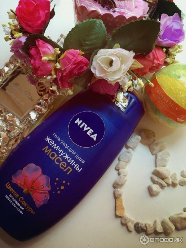 Гель-уход для душа Nivea Жемчужины масел Цветок сакуры фото