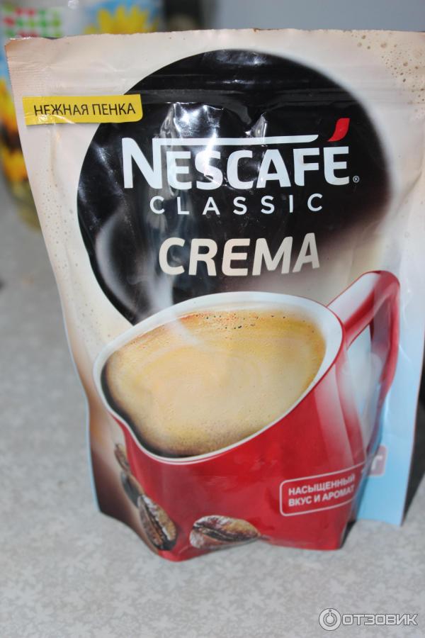 Кофе Nescafe Classic с пенкой Crema фото