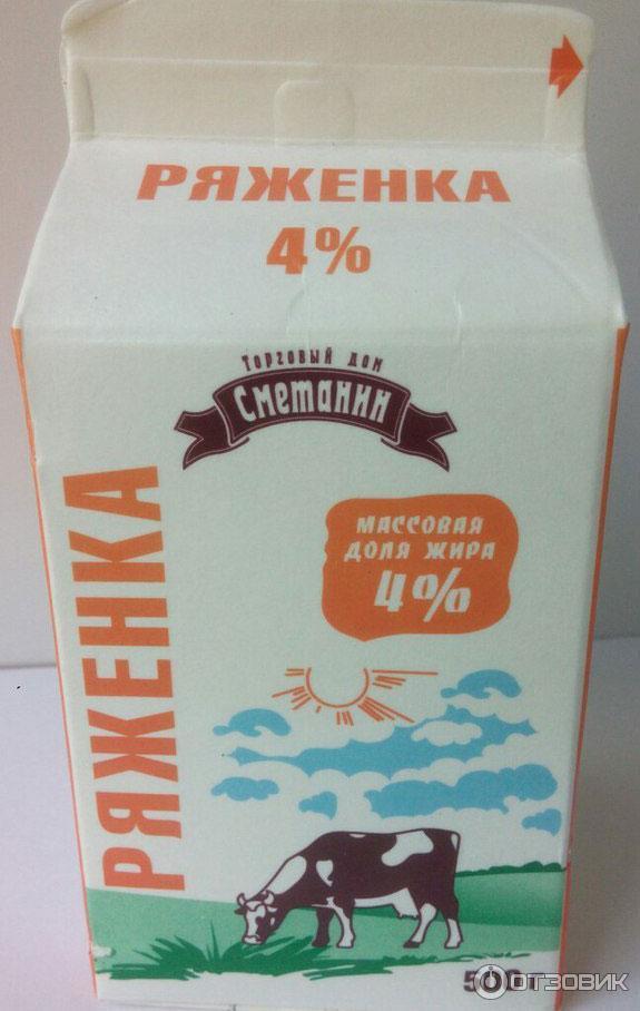 Ряженка Сметанин 4% фото