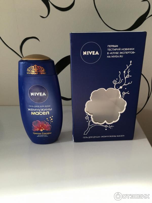 Гель-уход для душа Nivea Жемчужины масел Цветок сакуры фото