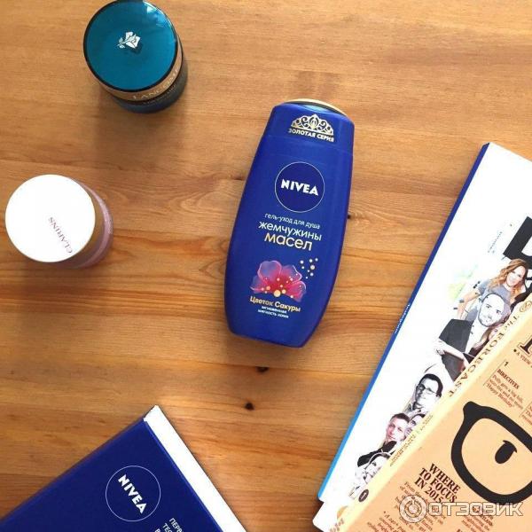 Гель-уход для душа Nivea Жемчужины масел Цветок сакуры фото