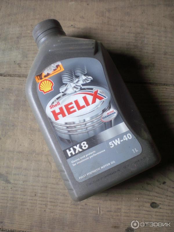 Синтетическое моторное масло Shell Helix HX8 5w-40 фото