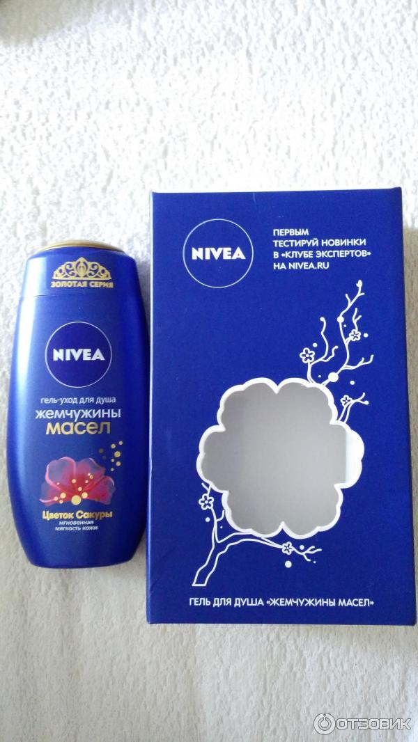 Гель для душа NIVEA Жемчужины масел Цветок Сакуры