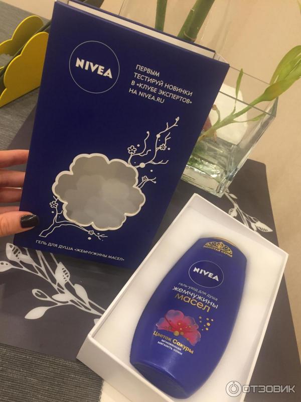 Гель-уход для душа Nivea Жемчужины масел Цветок сакуры фото