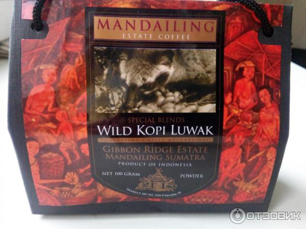 Кофе Mandailing estete coffe Лювак Wild Kopi Luwak фото