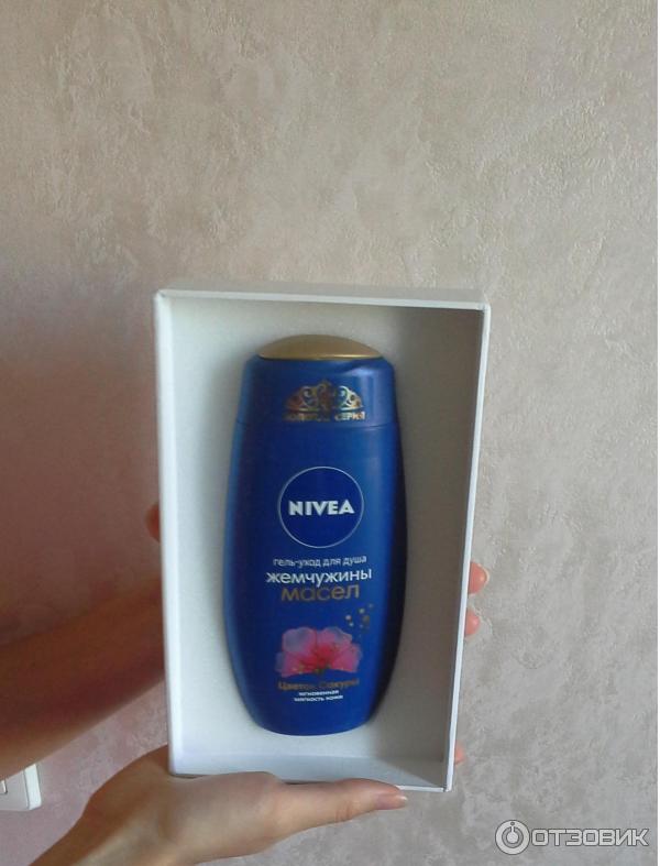 Гель-уход для душа Nivea Жемчужины масел Цветок сакуры фото