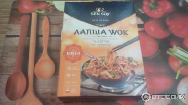 Бобовая лапша с соусом Чапче по-корейски Sen Soy Лапша Wok фото