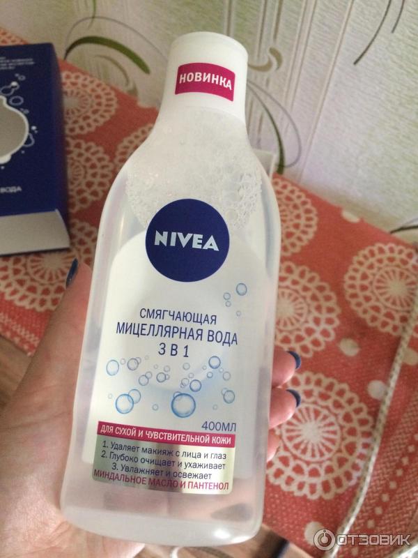 Смягчающая мицелярная вода 3 в 1 от Nivea